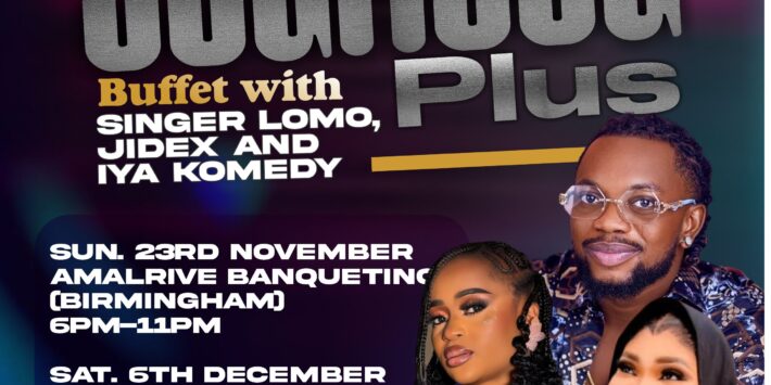 Soulfood Plus – Buffet with Singer Lomo, Jidex and Iya Komedy