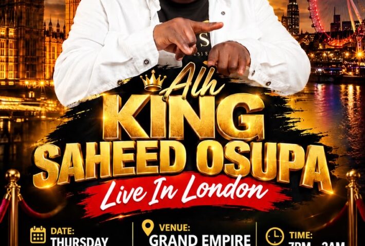 King Saheed Osupa Live in London